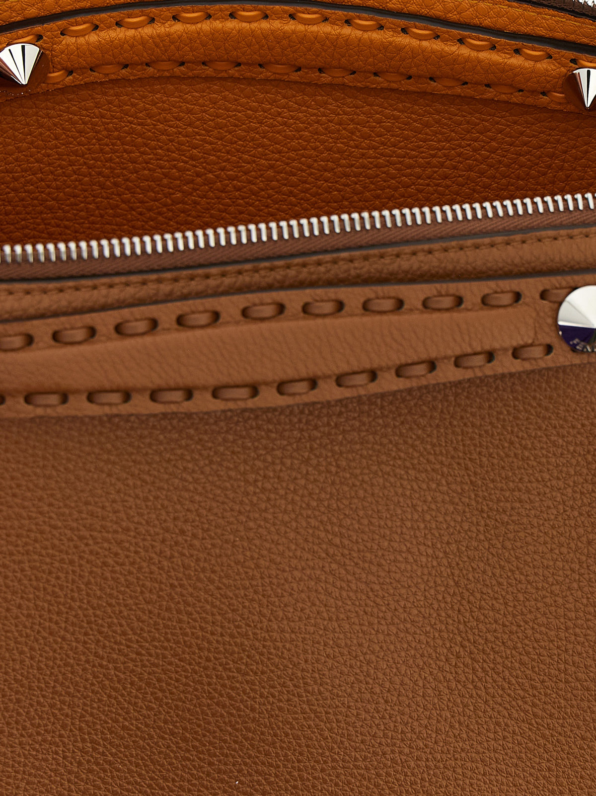 Fendi Braune Kalbsleder-Handtasche