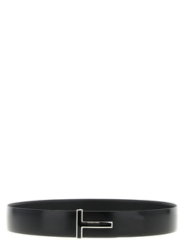 Tom Ford Schwarzer Kalbsleder Gürtel Regular
