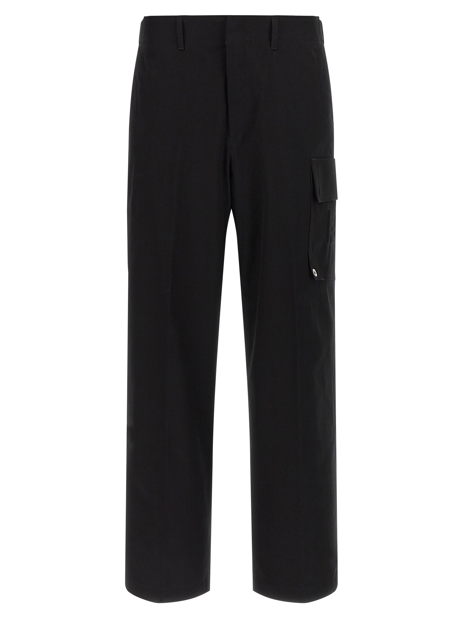 Fendi Schwarze Cargo-Hose aus Baumwolle