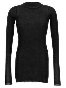 Rick Owens Schwarzes T-Shirt aus Viskose
