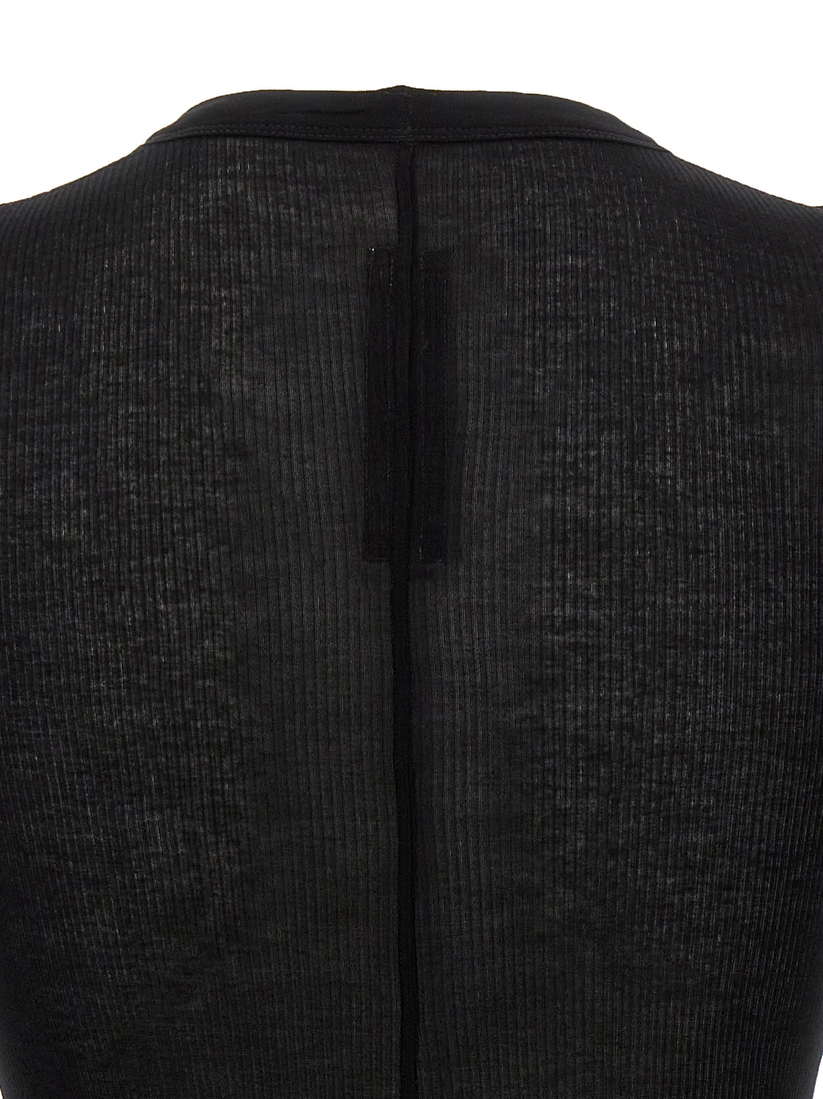 Rick Owens Schwarzes T-Shirt aus Viskose