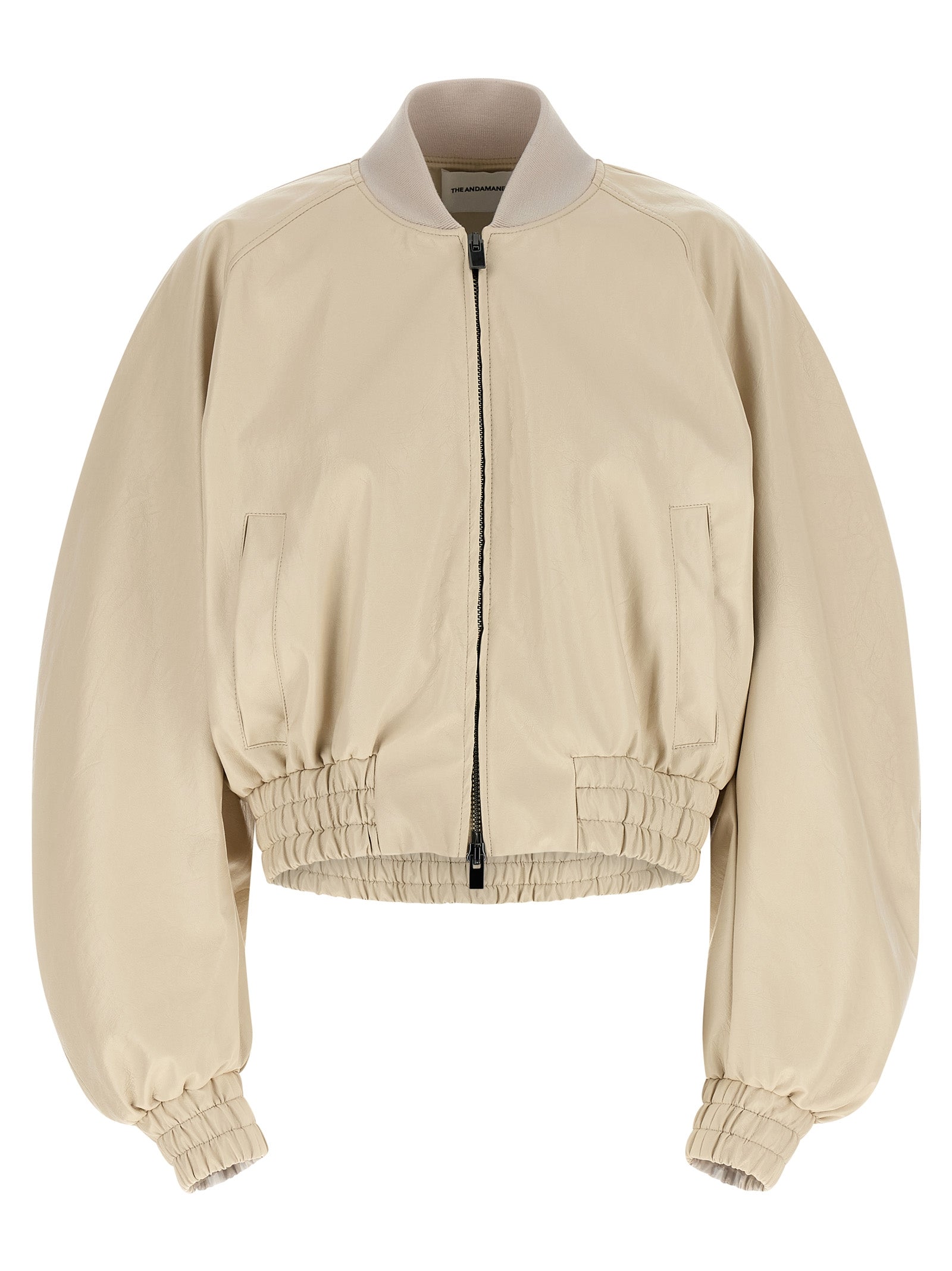 The Andamane Beige Polyethylen Bomberjacke