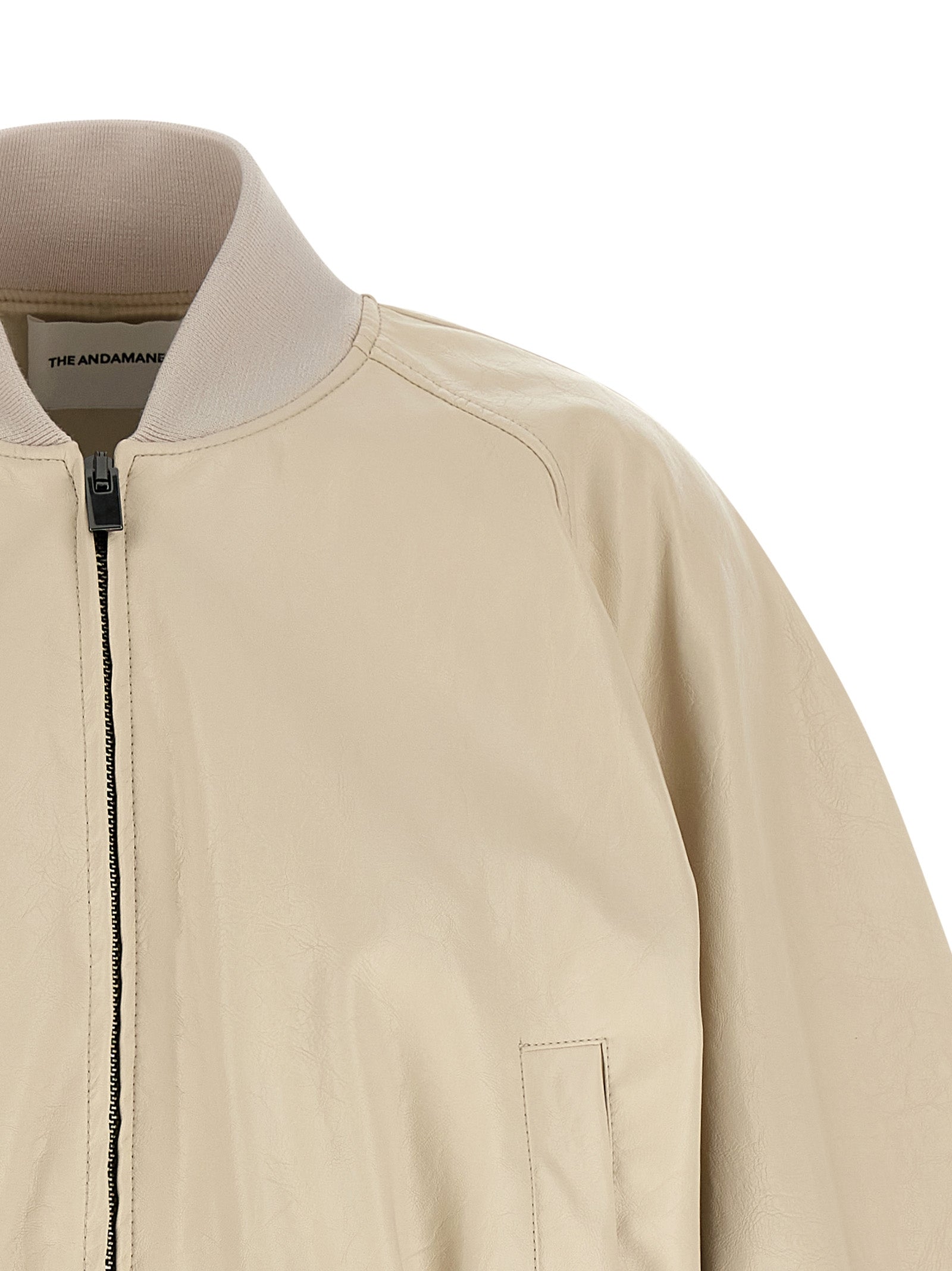 The Andamane Beige Polyethylen Bomberjacke