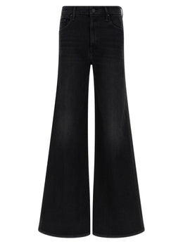 Mother Denim Schwarze Baumwoll-Schlagjeans