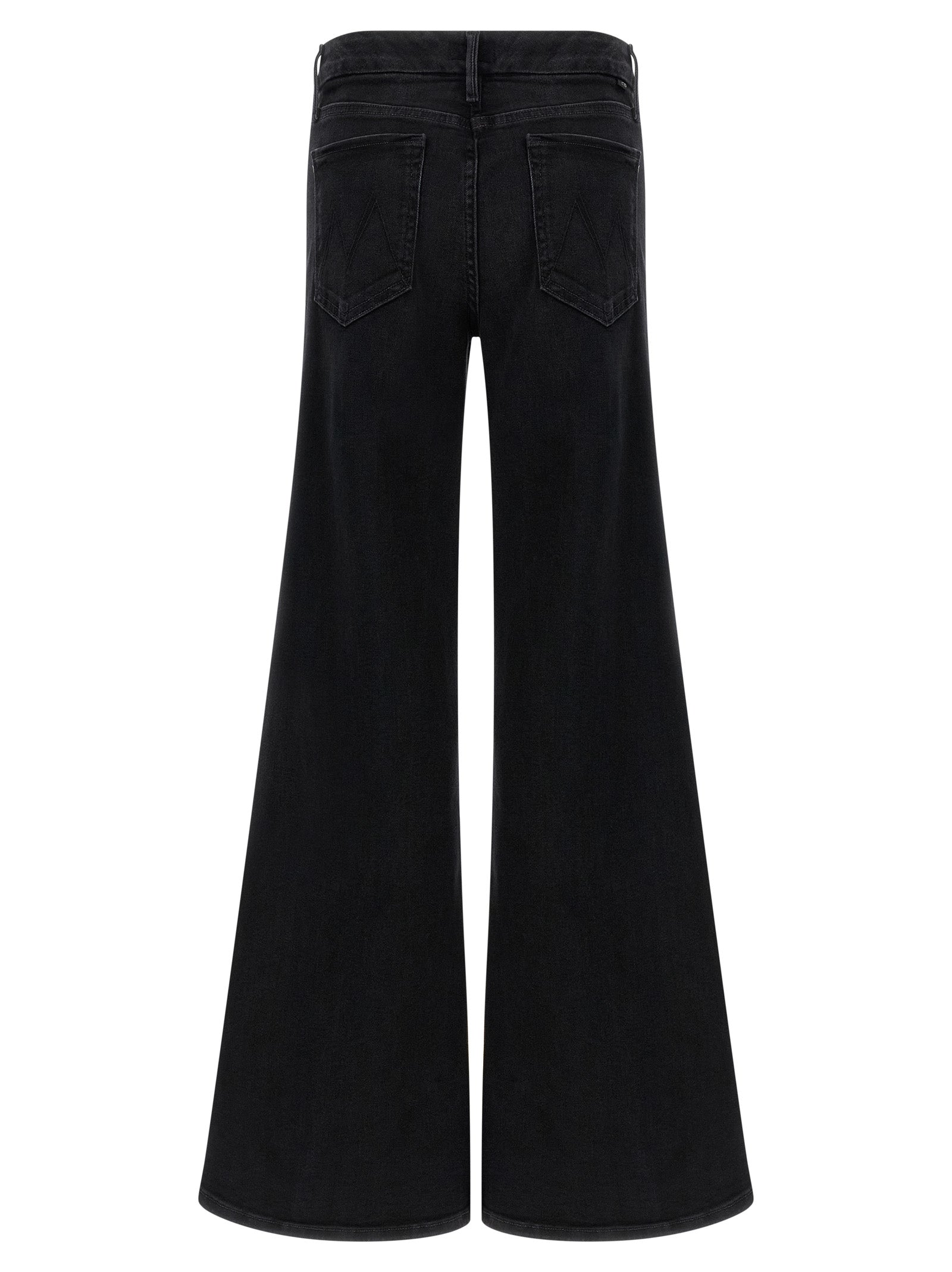 Mother Denim Schwarze Baumwoll-Schlagjeans