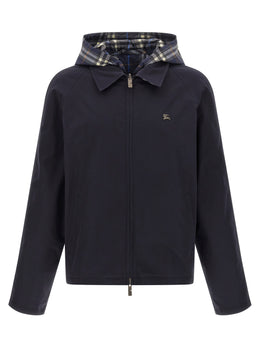 Burberry Blaue Baumwolljacke in voller Länge