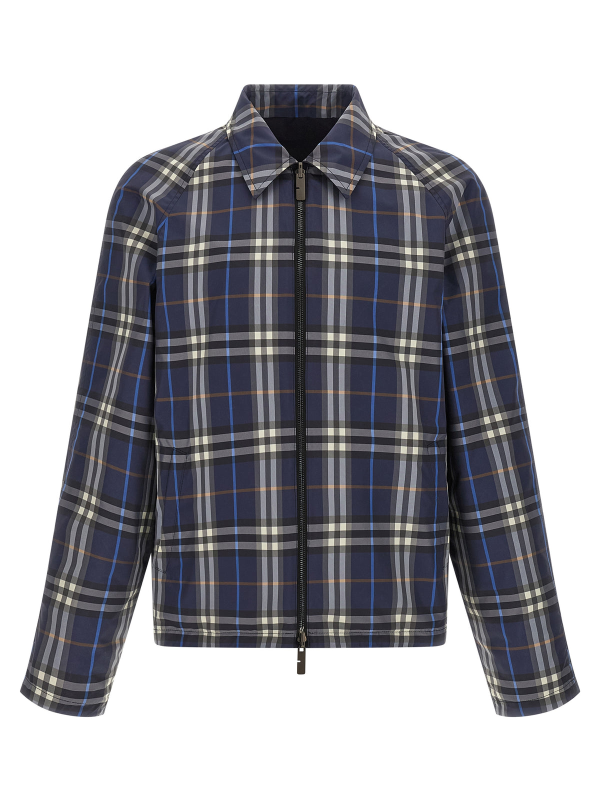 Burberry Blaue Baumwolljacke in voller Länge