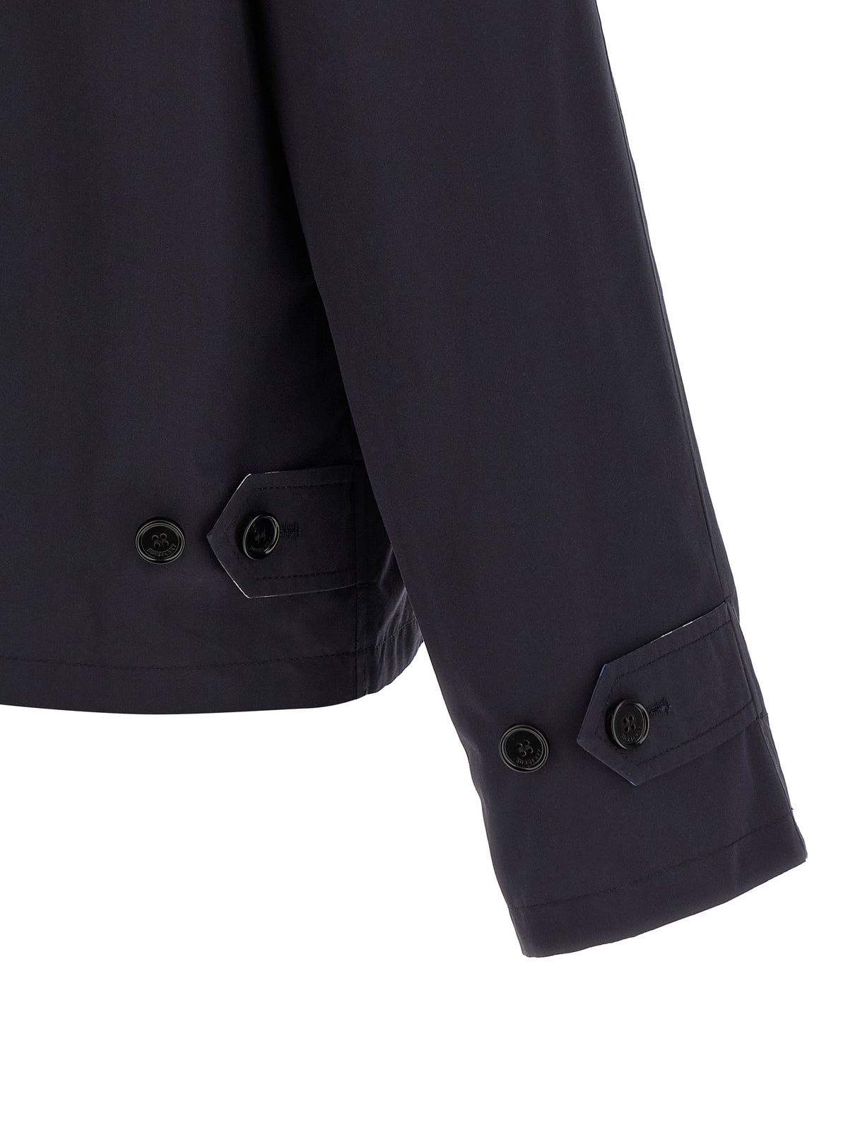 Burberry Blaue Baumwolljacke in voller Länge