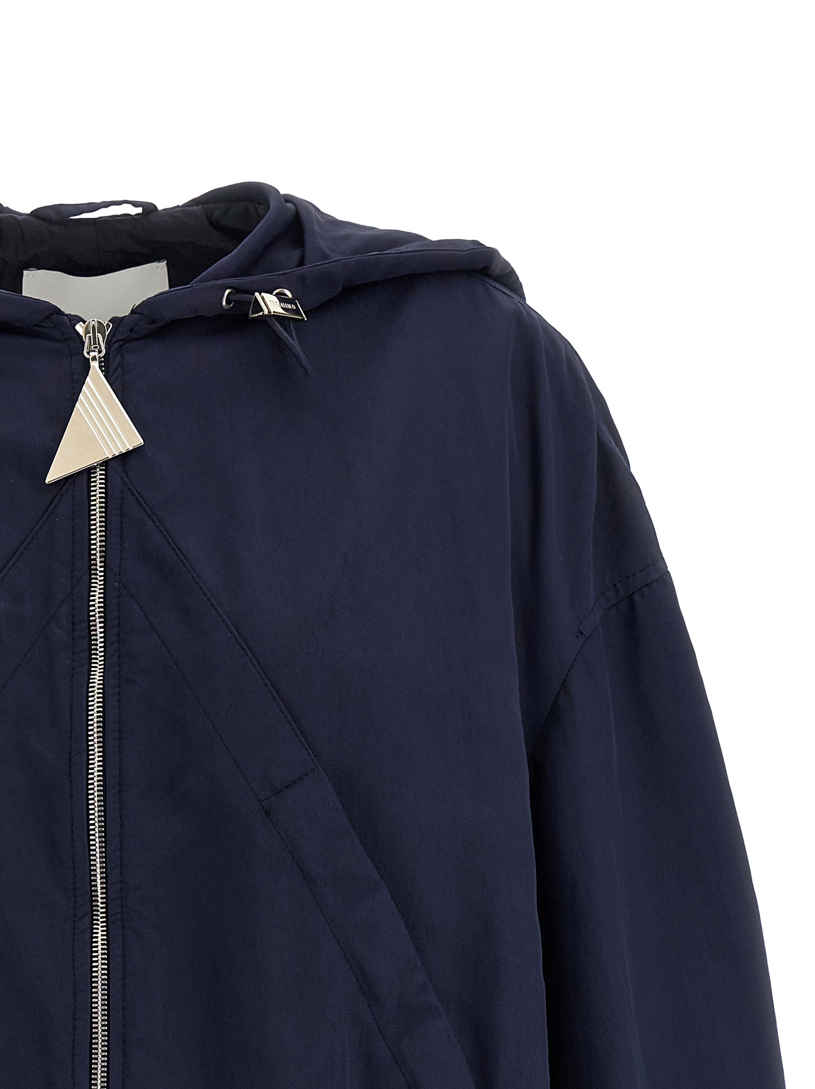 The Attico Blauer Bomber aus Polyamid