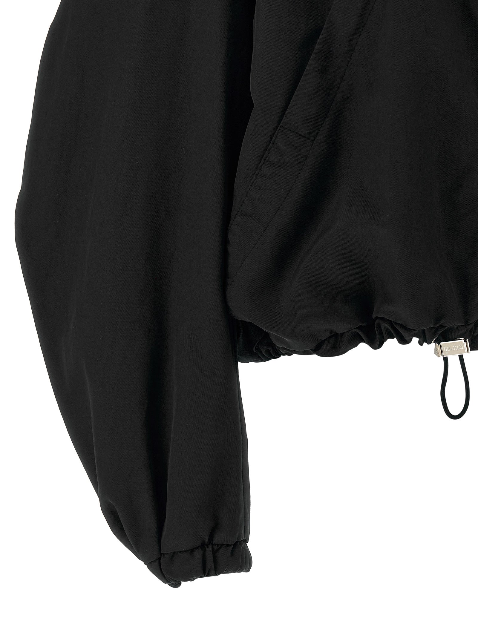 The Attico Schwarzer Bomber aus Polyester
