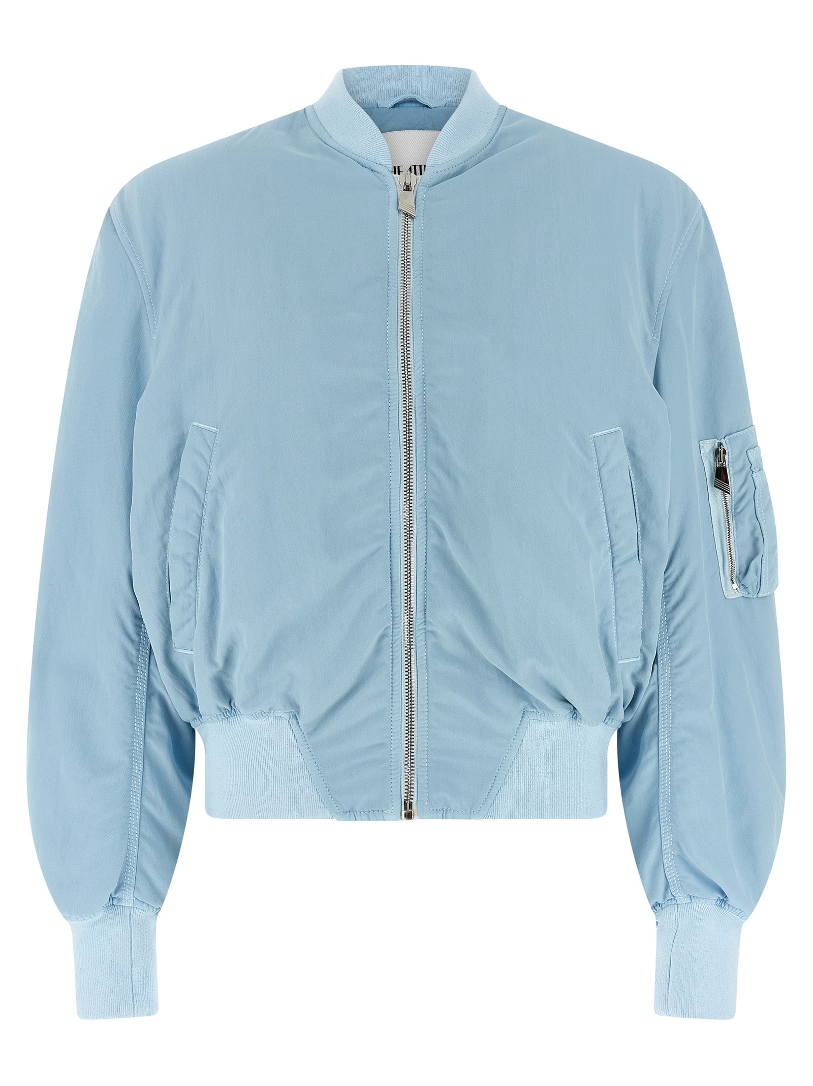 The Attico Blauer Bomber aus Polyamid