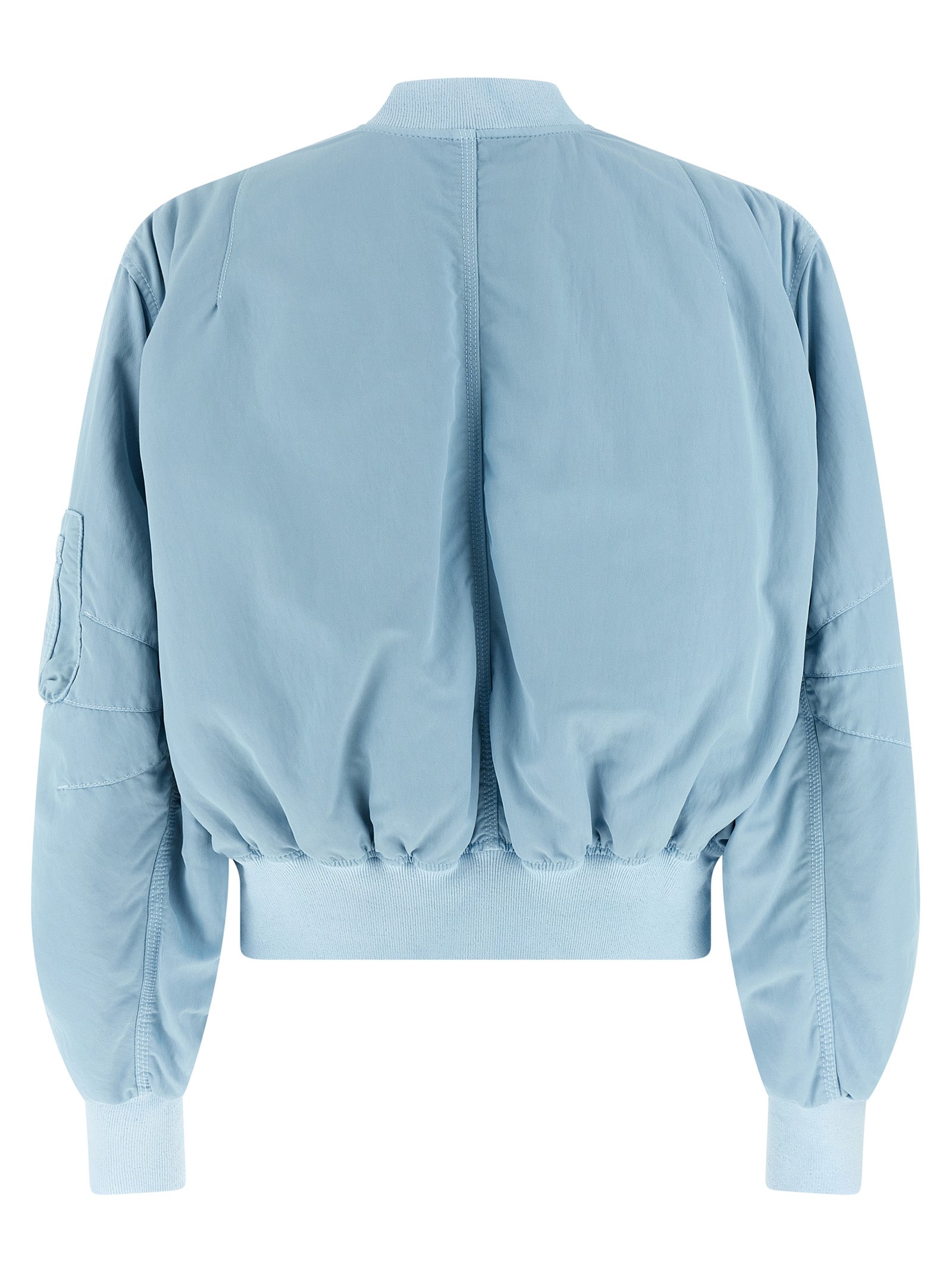 The Attico Blauer Bomber aus Polyamid