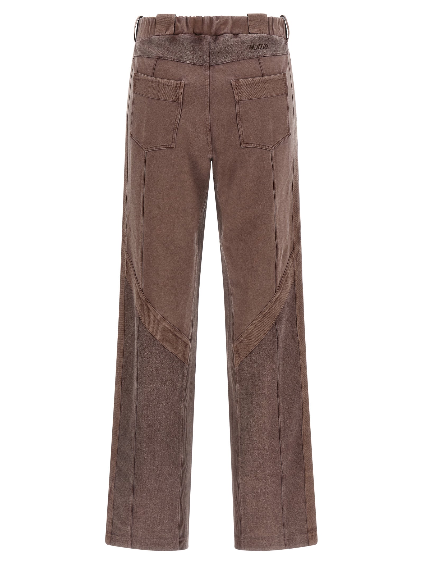 The Attico Braune Baumwollhose für die Freizeit