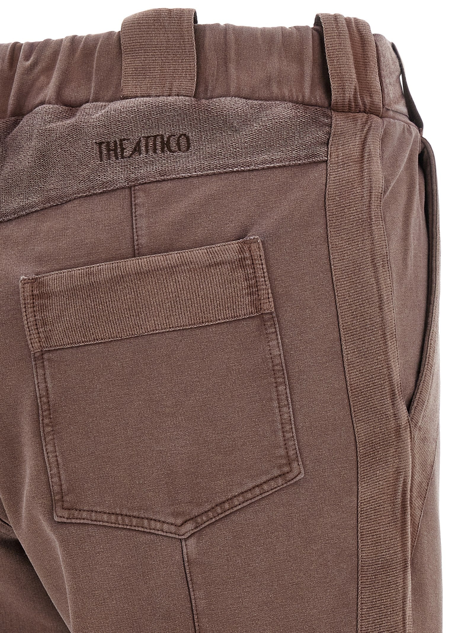 The Attico Braune Baumwollhose für die Freizeit
