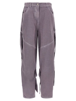The Attico Violette Cargohose aus Baumwolle