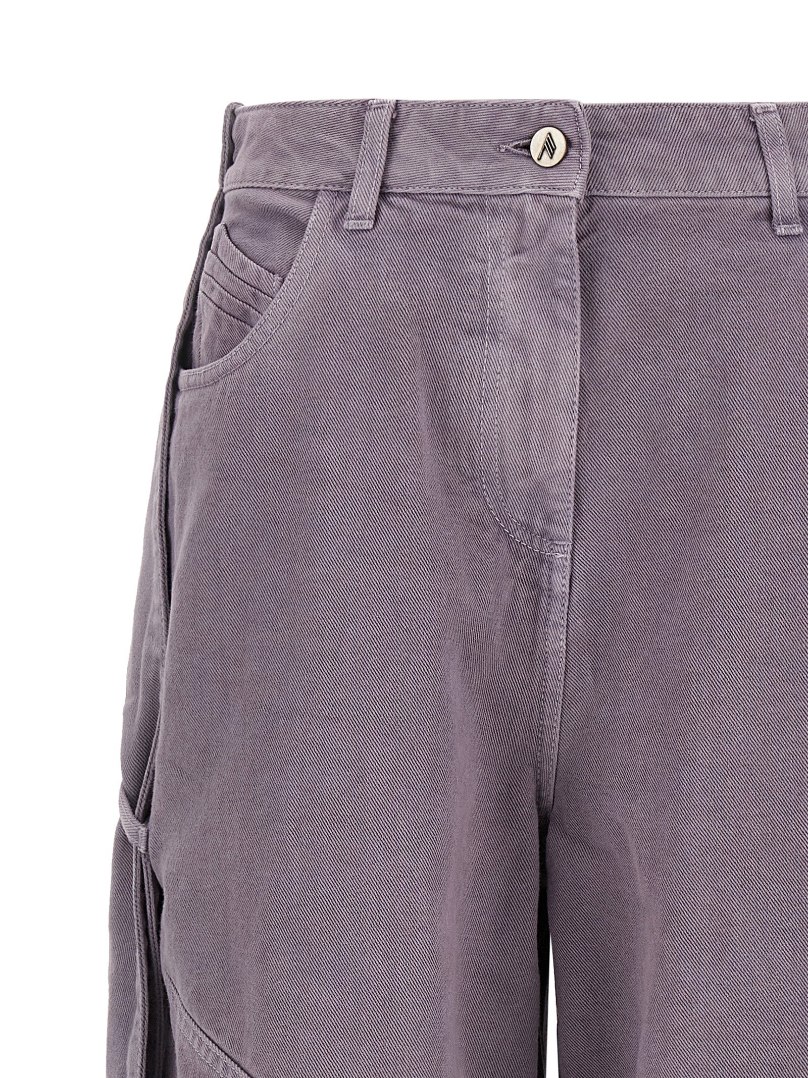 The Attico Violette Cargohose aus Baumwolle