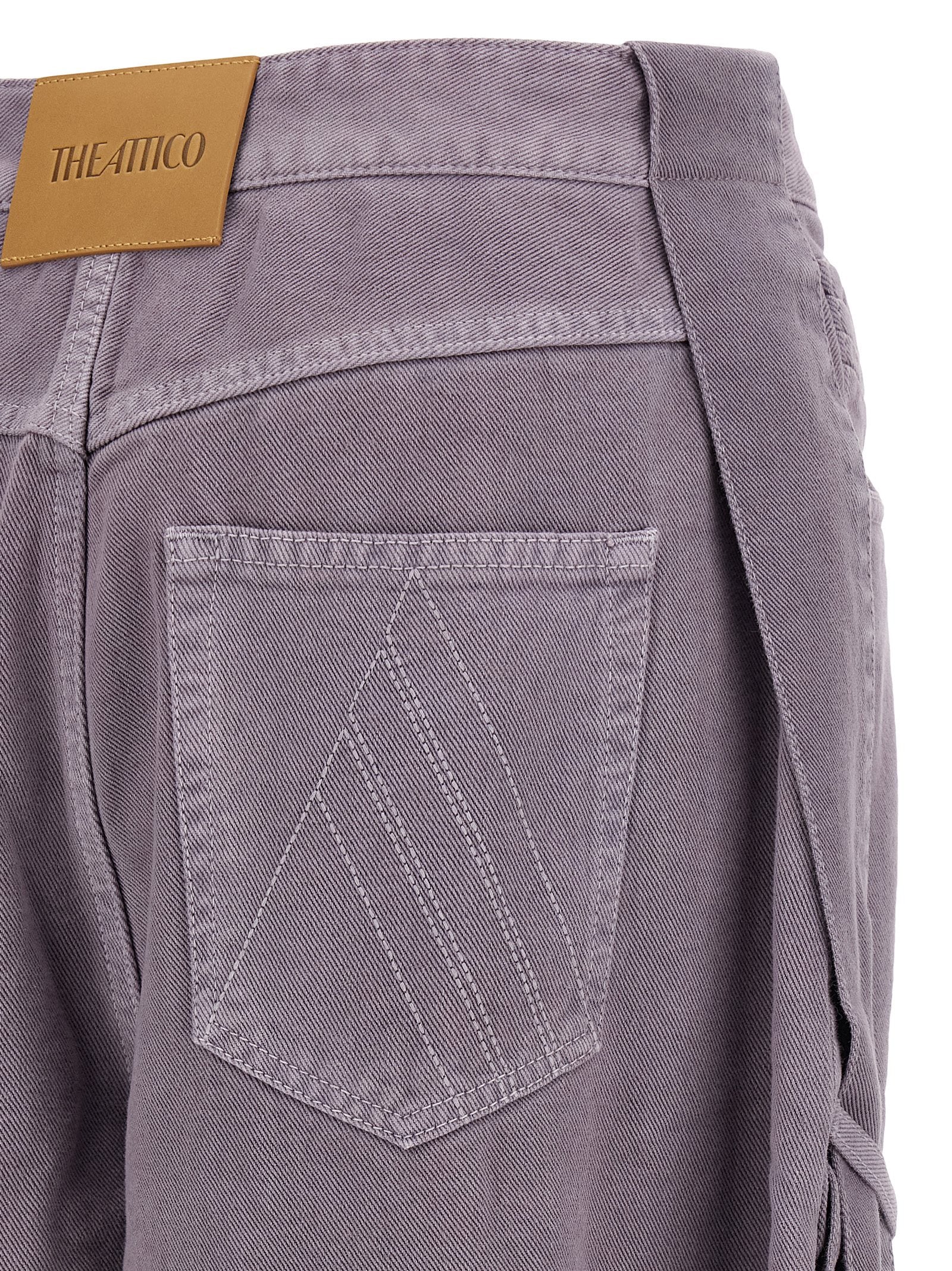 The Attico Violette Cargohose aus Baumwolle