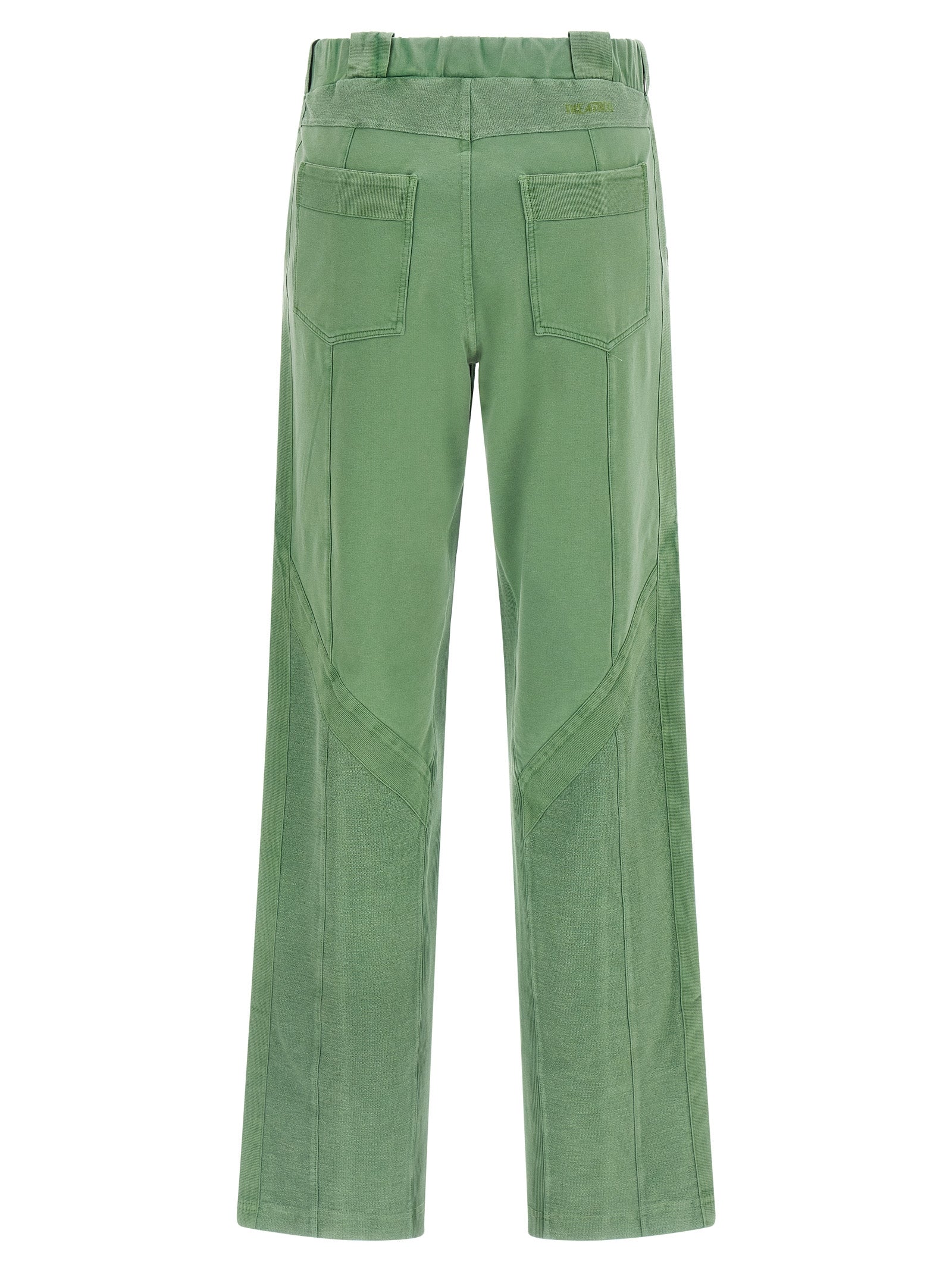 The Attico Zweifarbige Baumwoll-Freizeithose