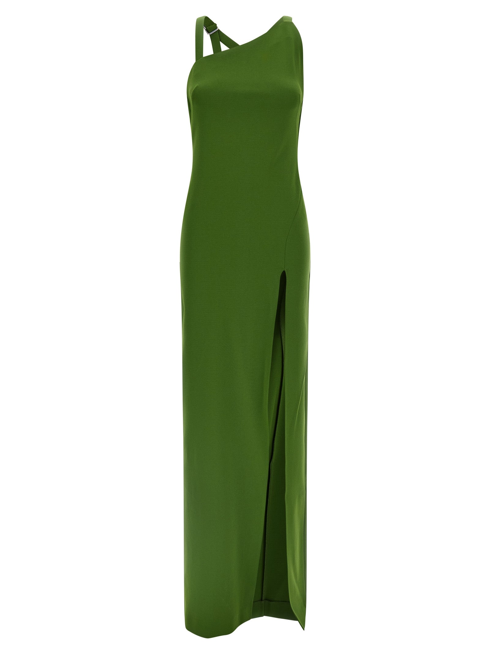 The Attico Zweifarbige Viskose-Maxikleid