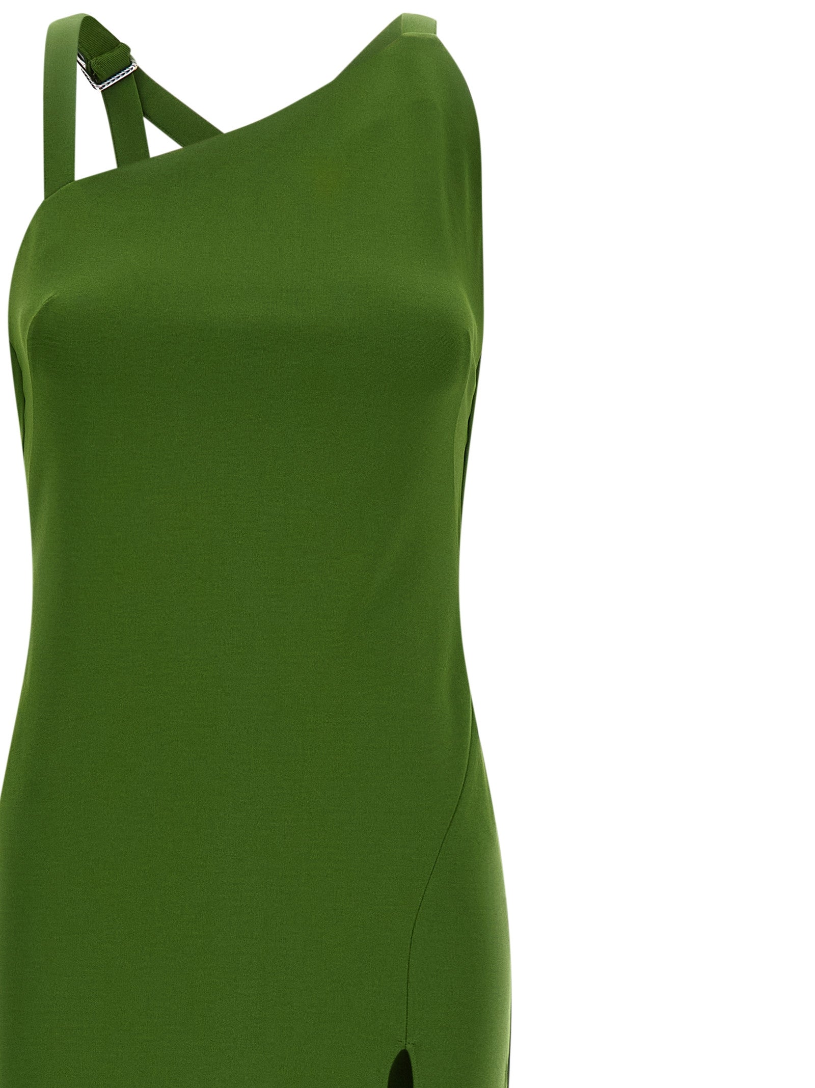 The Attico Zweifarbige Viskose-Maxikleid