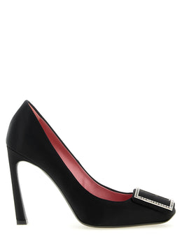 Roger Vivier Schwarze Pumps aus Viskose mit hohem Absatz