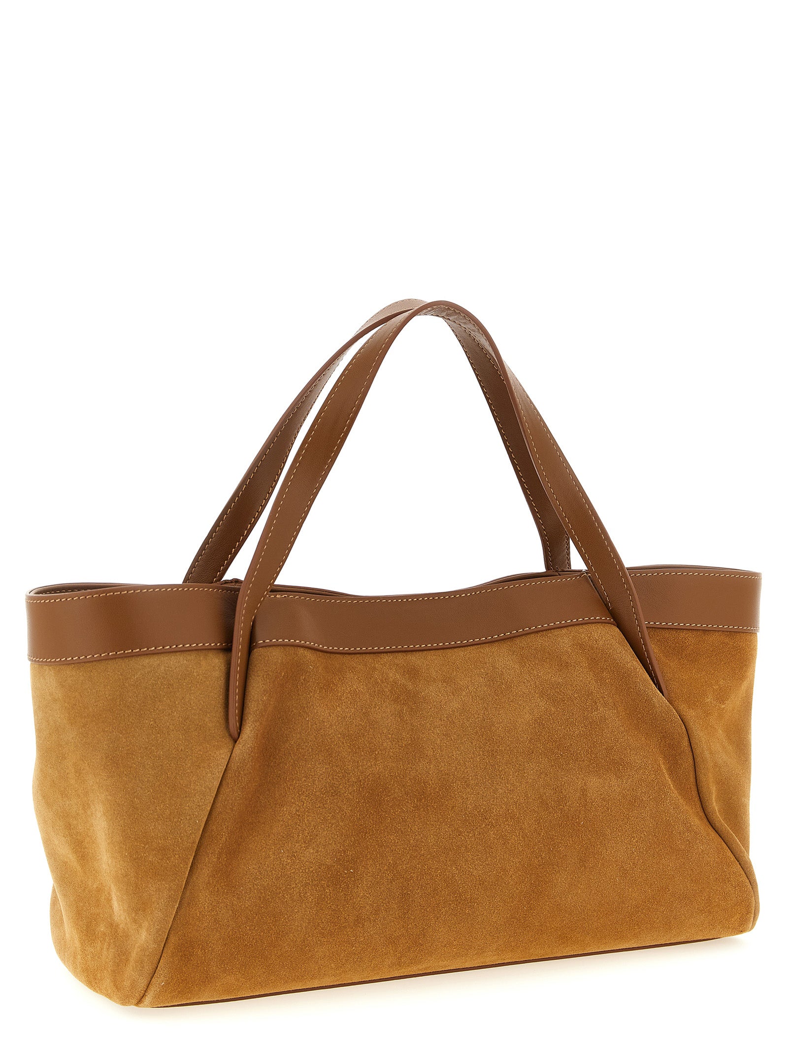 Twinset Schultertasche aus braunem Polyethylen