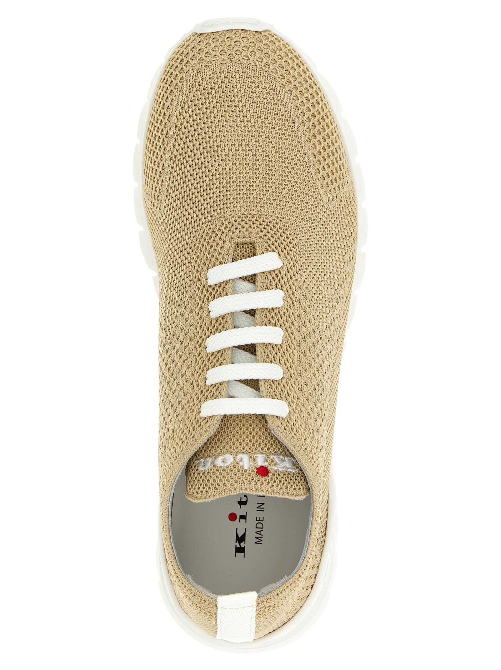 Kiton Beigefarbene Baumwoll-Sportschuhe