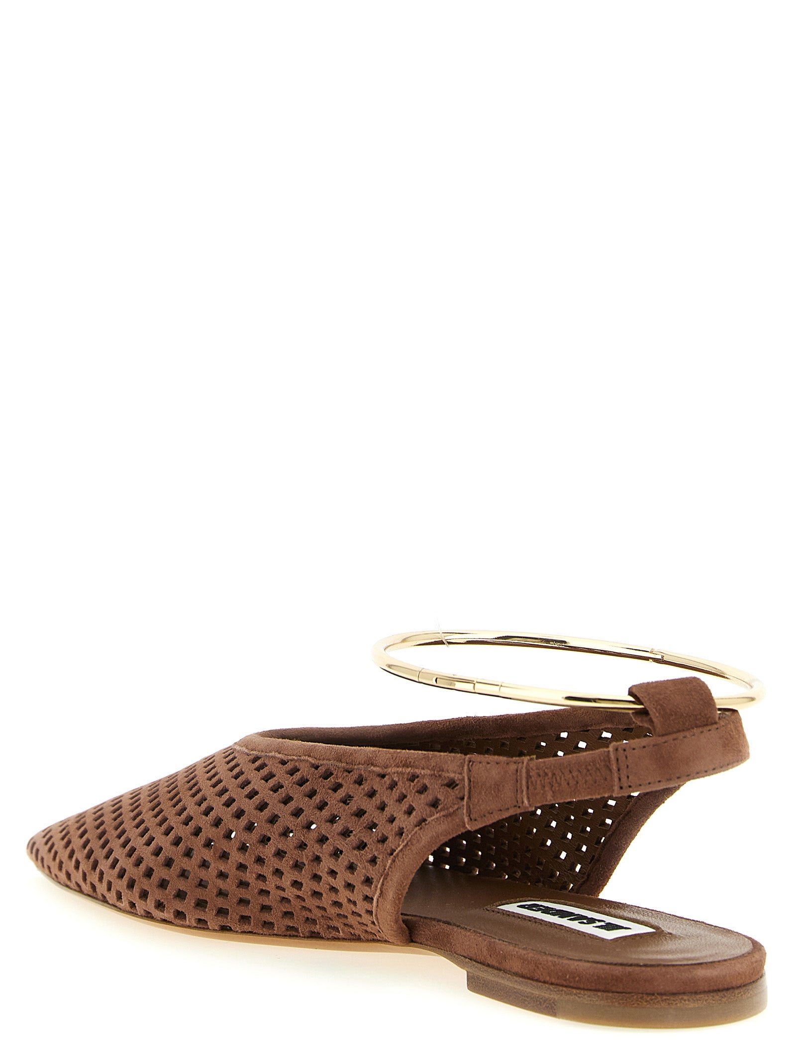 Jil Sander Ballerinas aus braunem Ziegenleder