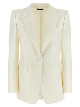 Tom Ford Weißer Wollblazer
