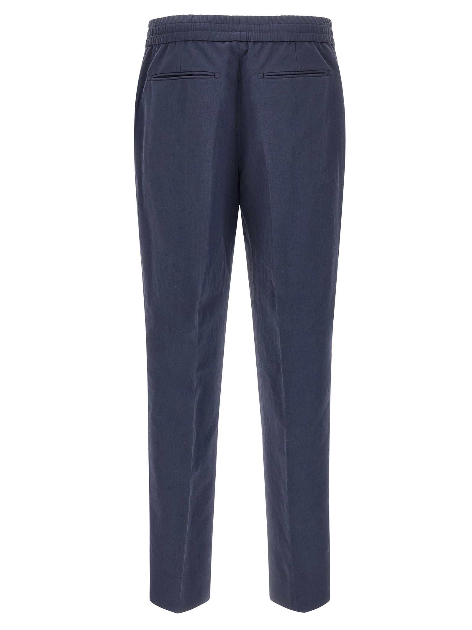 Brioni Blaue Leinenhose