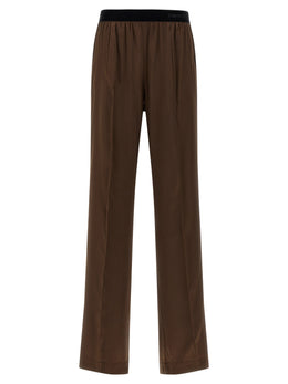 Tom Ford Braune Seidenhose Lässig