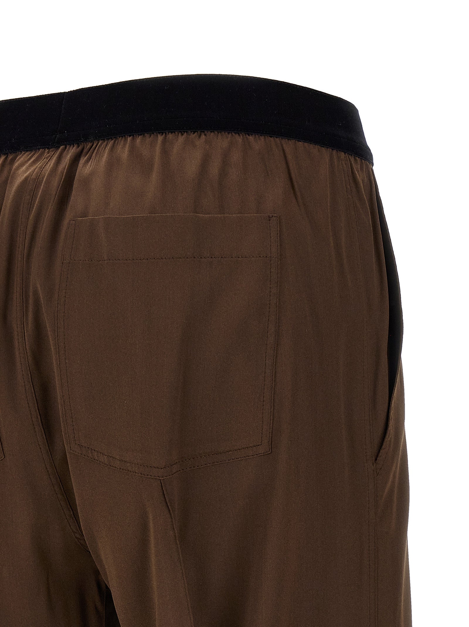 Tom Ford Braune Seidenhose Lässig