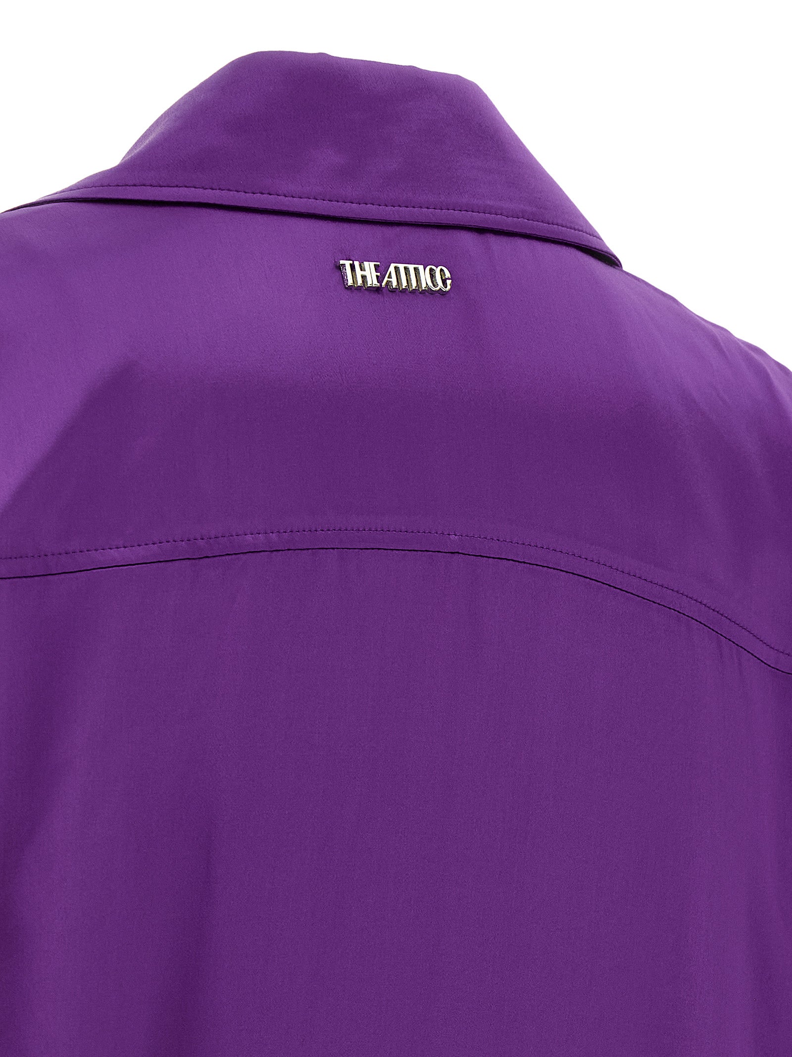 The Attico Lila Midikleid aus Viskose