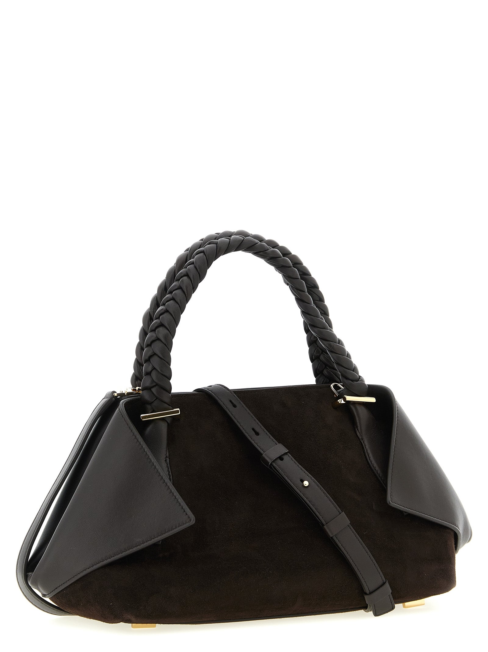 Ferragamo Braune Ziegenleder-Handtasche