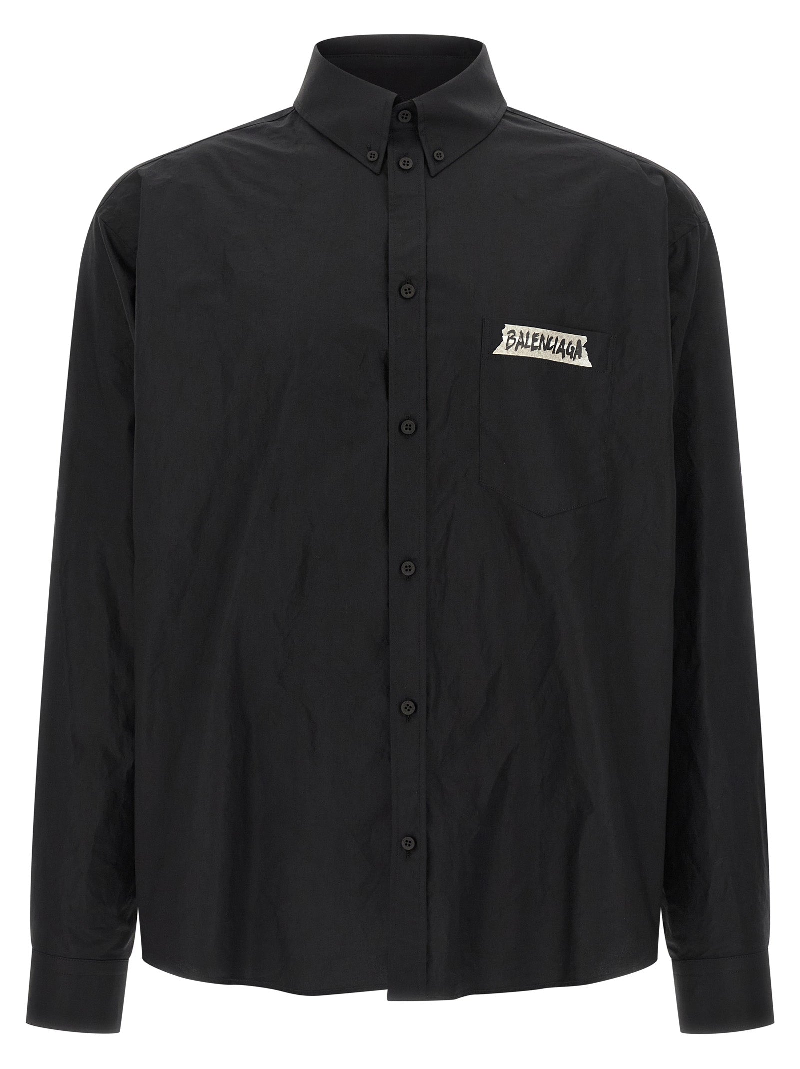 Balenciaga Schwarze Baumwollbluse
