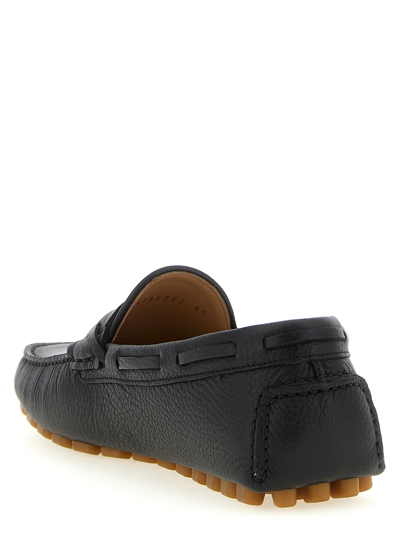 Valentino Garavani Schwarze Loafer aus Kalbsleder zum Hineinschlüpfen