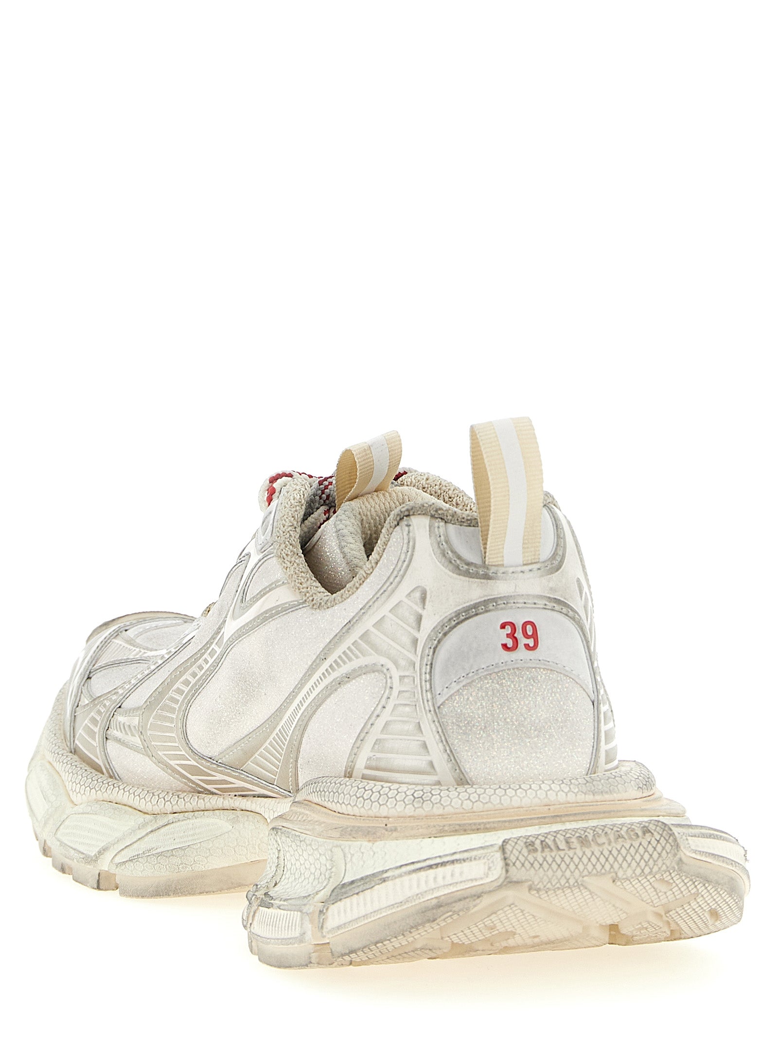 Balenciaga Silberne Polyethylen-Sneaker für Sport und Freizeit
