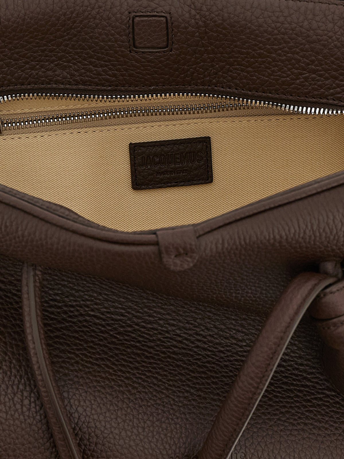 Jacquemus Braunes Kalbsleder Damen Crossbody Tasche