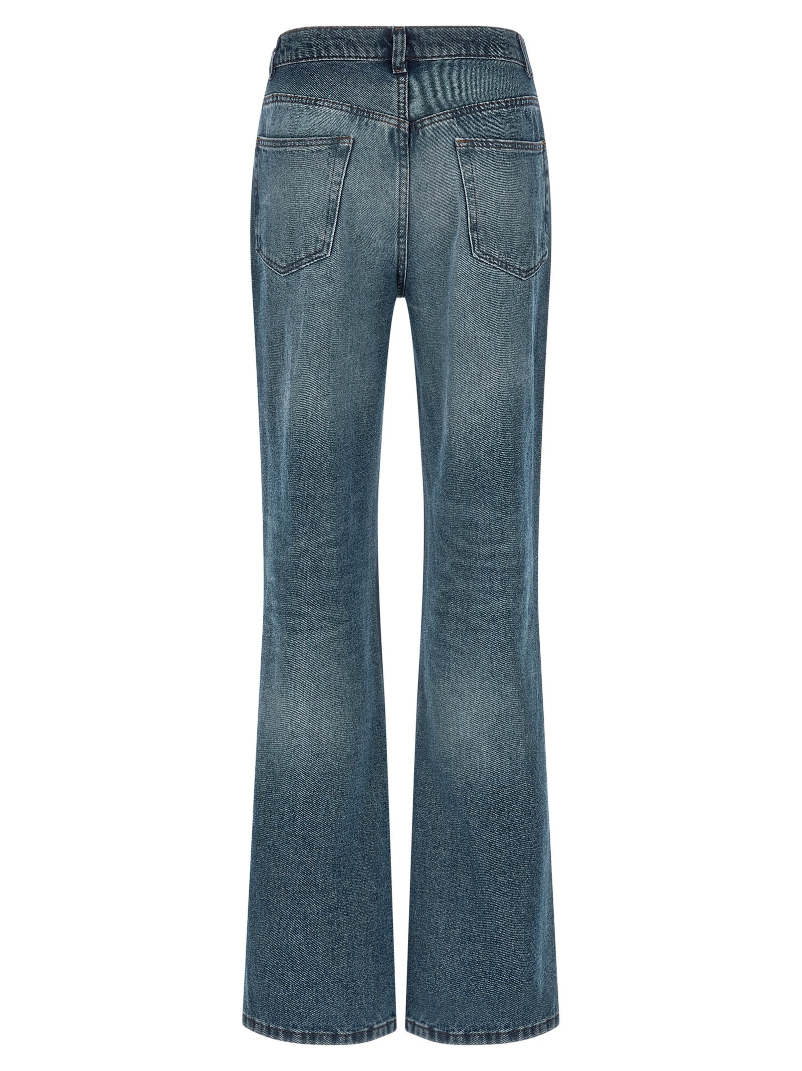 A.P.C. Blaue Baumwoll-Jeans mit ausgestelltem Bein