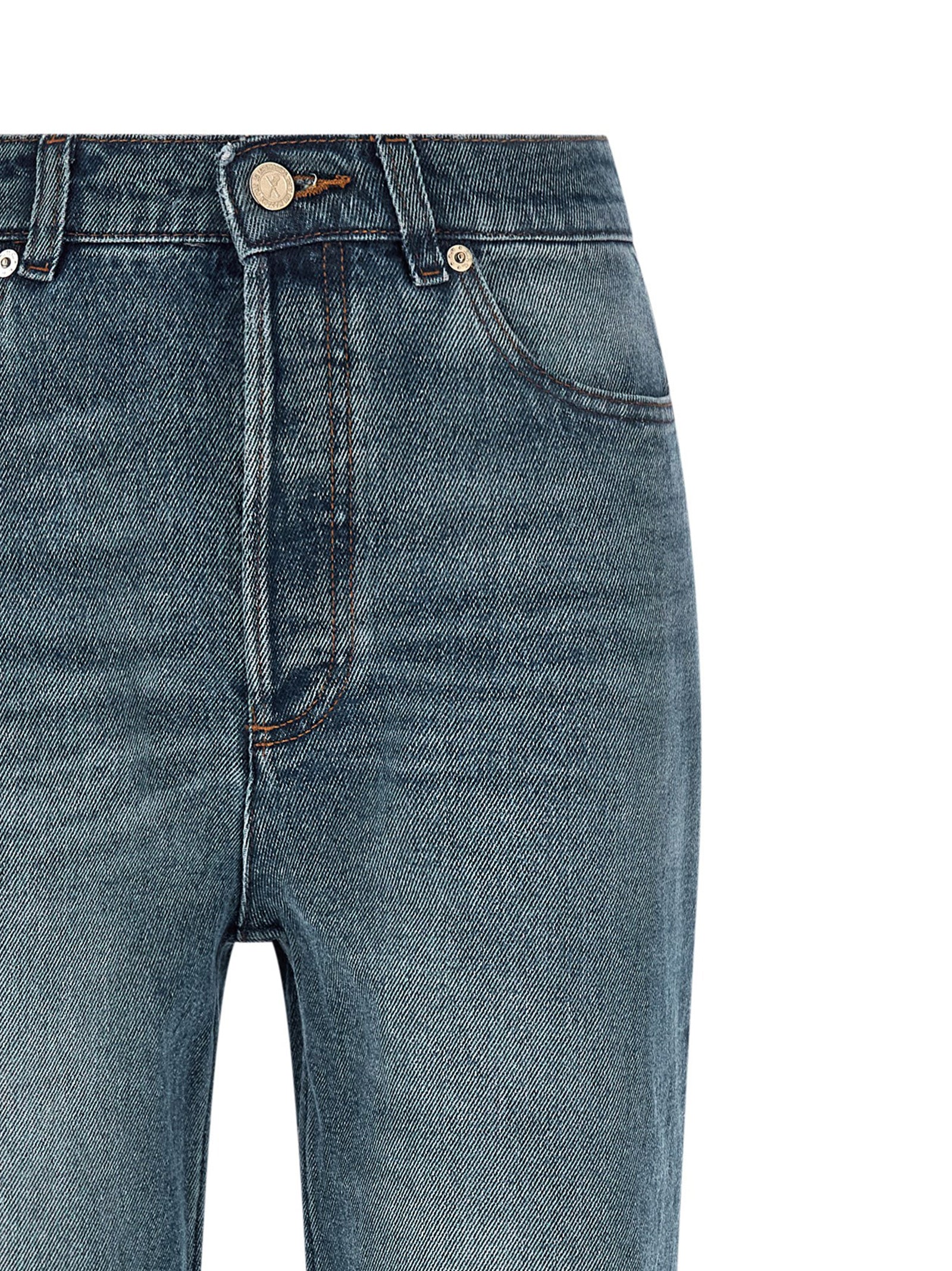 A.P.C. Blaue Baumwoll-Jeans mit ausgestelltem Bein