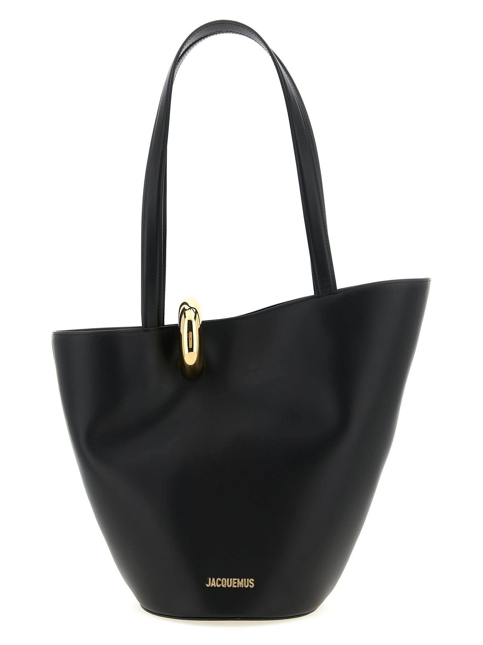 Jacquemus Schwarze Schultertasche aus Rindsleder
