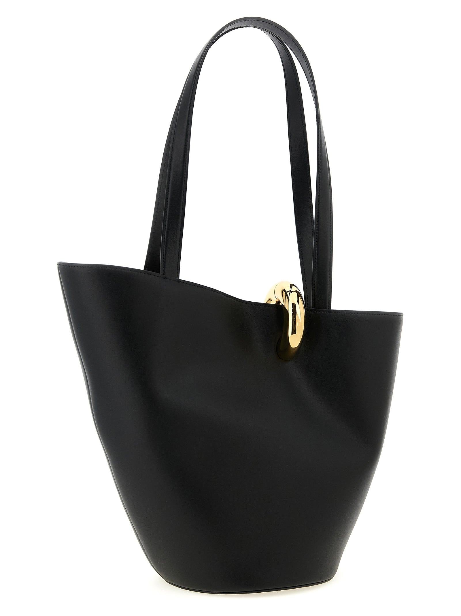 Jacquemus Schwarze Schultertasche aus Rindsleder