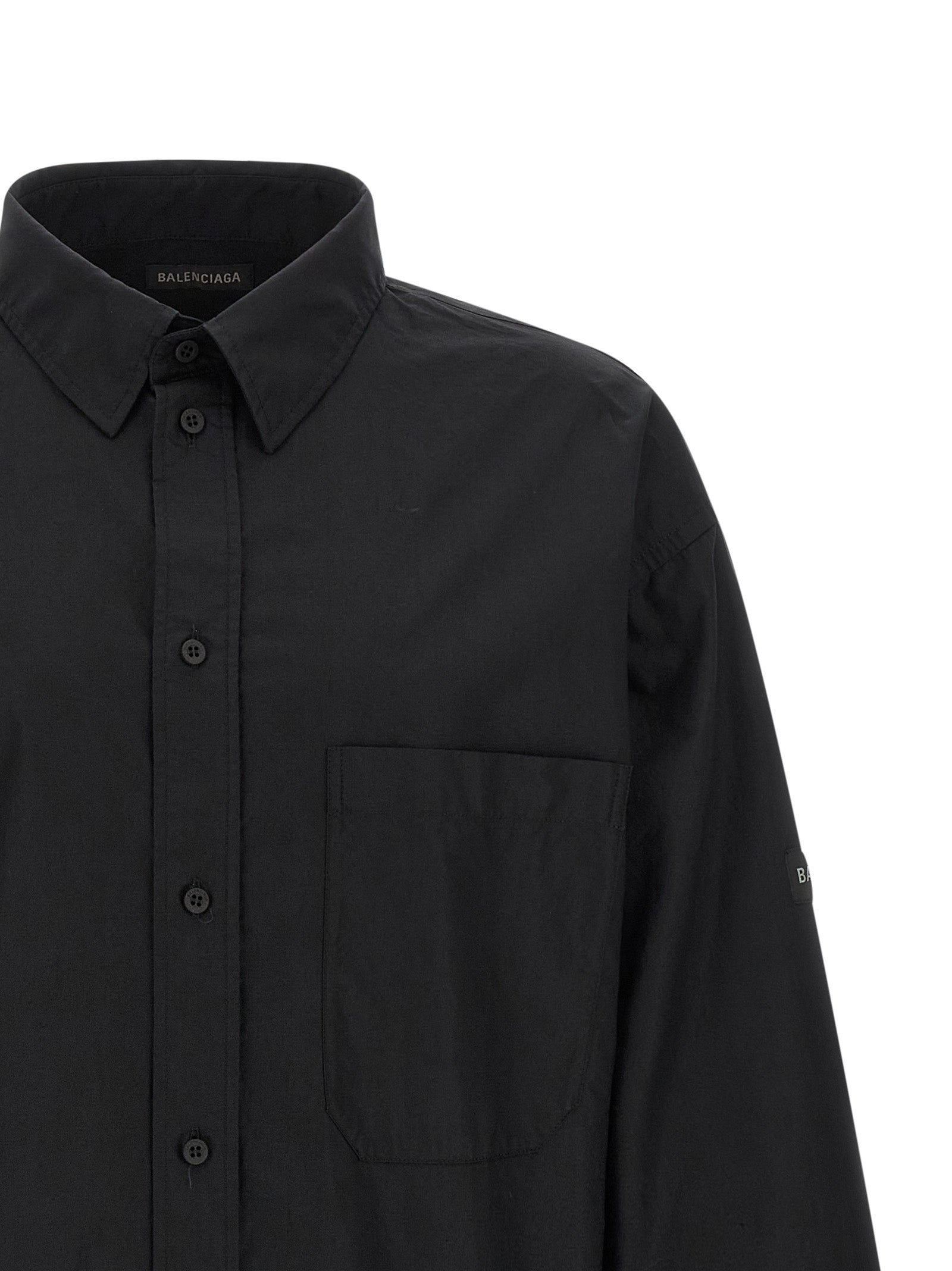 Balenciaga Schwarze Baumwollbluse