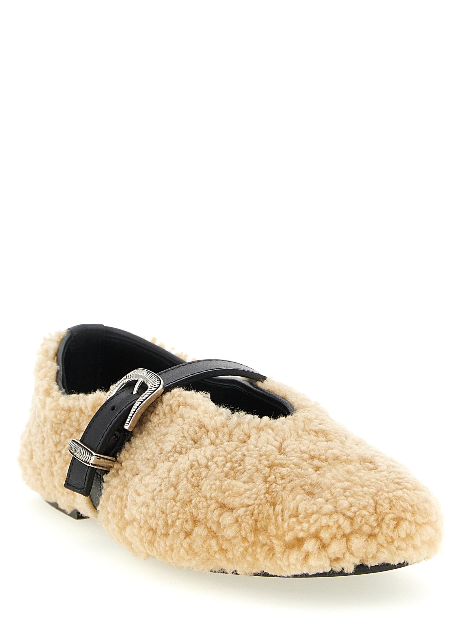 KATE CATE Beige Kalbsleder Ballerinas