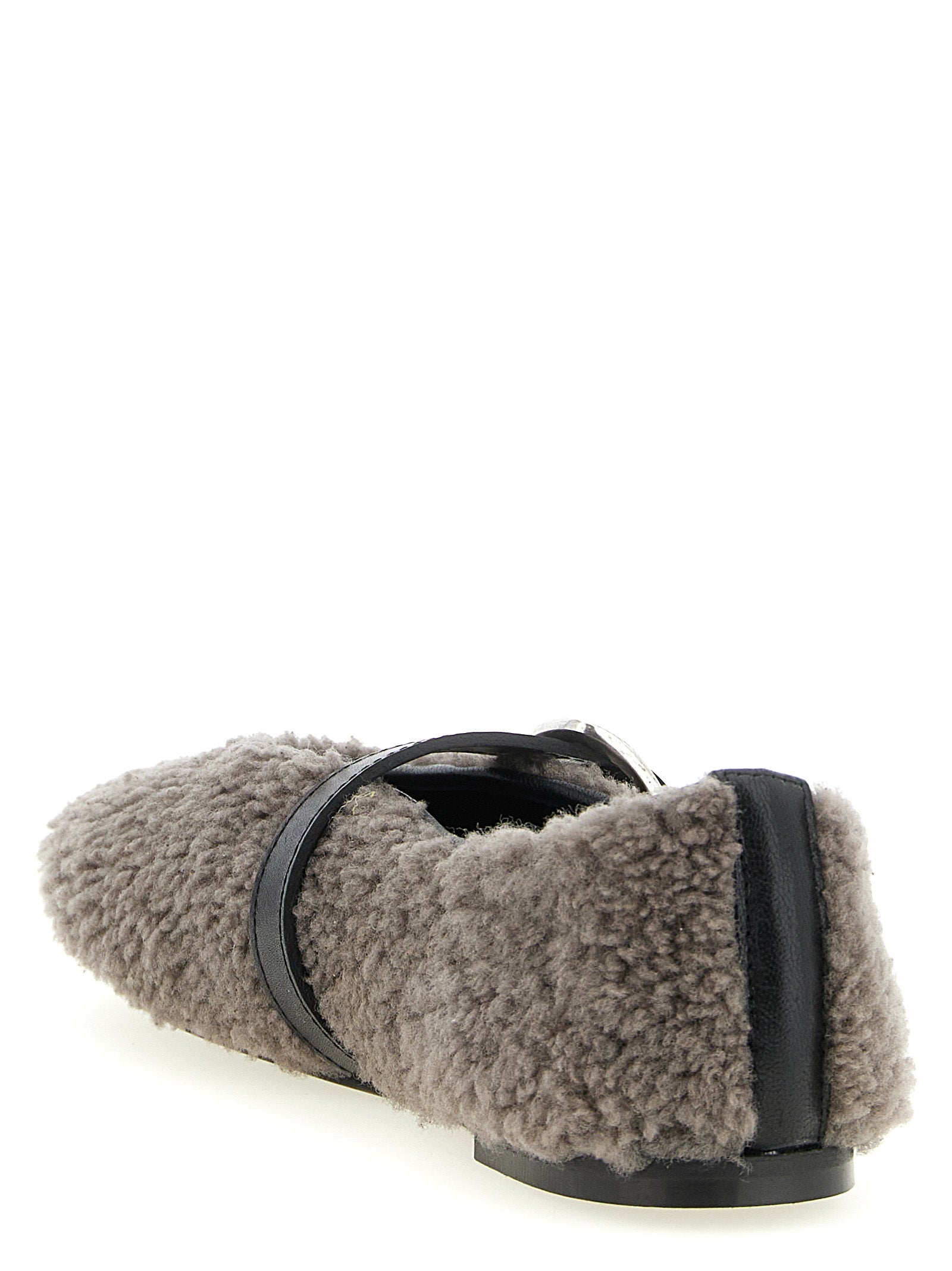 KATE CATE Graue Ballerinas aus Kalbsleder
