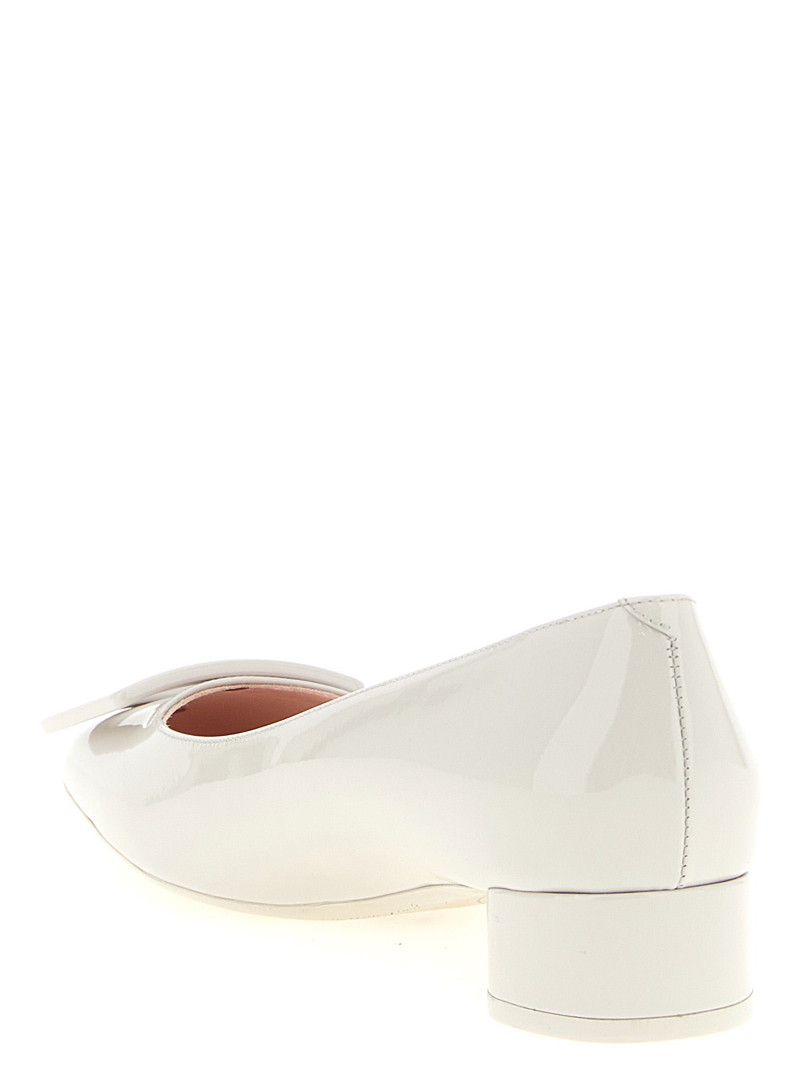 Roger Vivier Graue Pumps aus Kalbsleder mit mittlerem Absatz