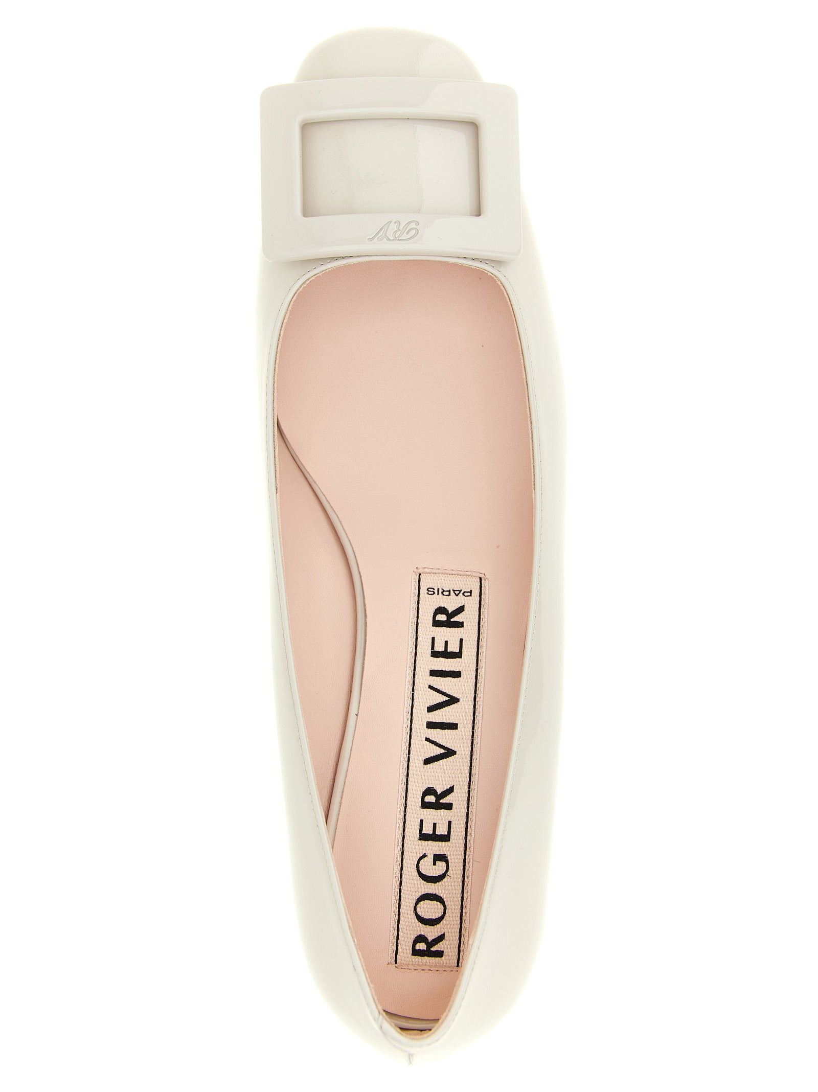 Roger Vivier Graue Pumps aus Kalbsleder mit mittlerem Absatz