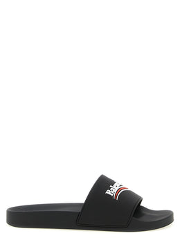 Balenciaga Schwarze Plastic Slides