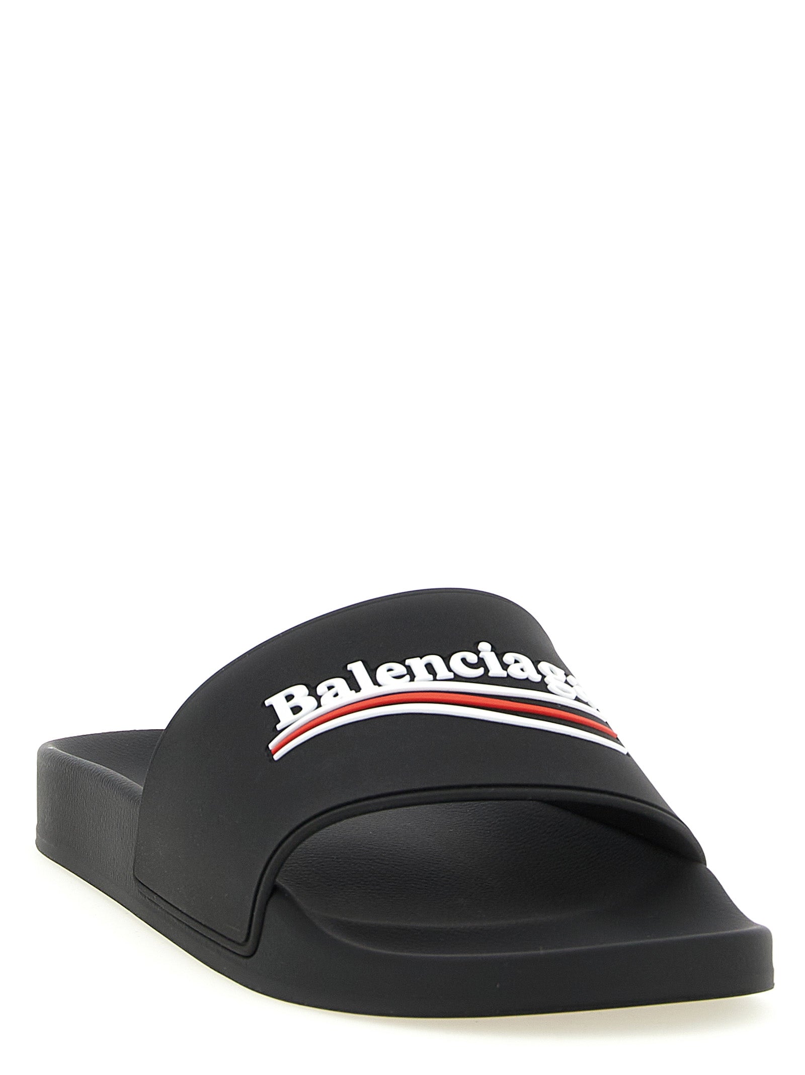 Balenciaga Schwarze Plastic Slides