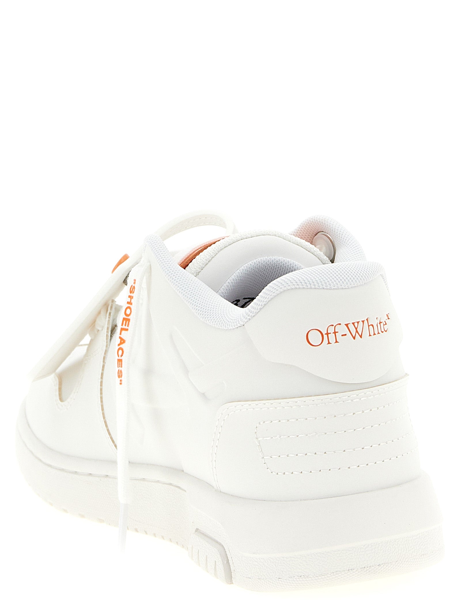Off-White Orange Kunststoff-Sneaker